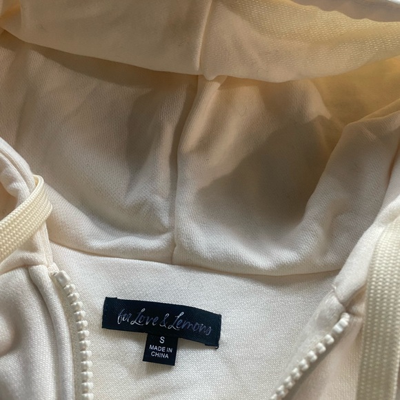 NEW For Love and Lemons sherpa pull over hoodie - Picture 3 of 8